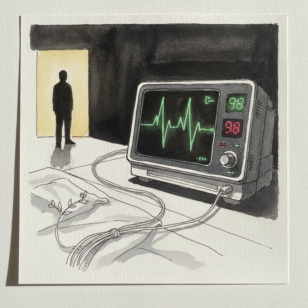 Heart monitor with peaks example 2