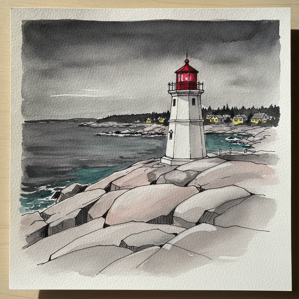 Peggy's Point Lighthouse, Nova Scotia, Canada example 2