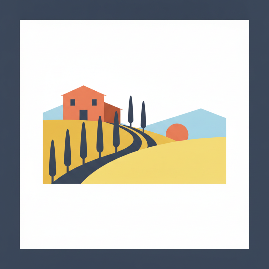 Val d'Orcia at Dawn, Tuscany, Italy example 3