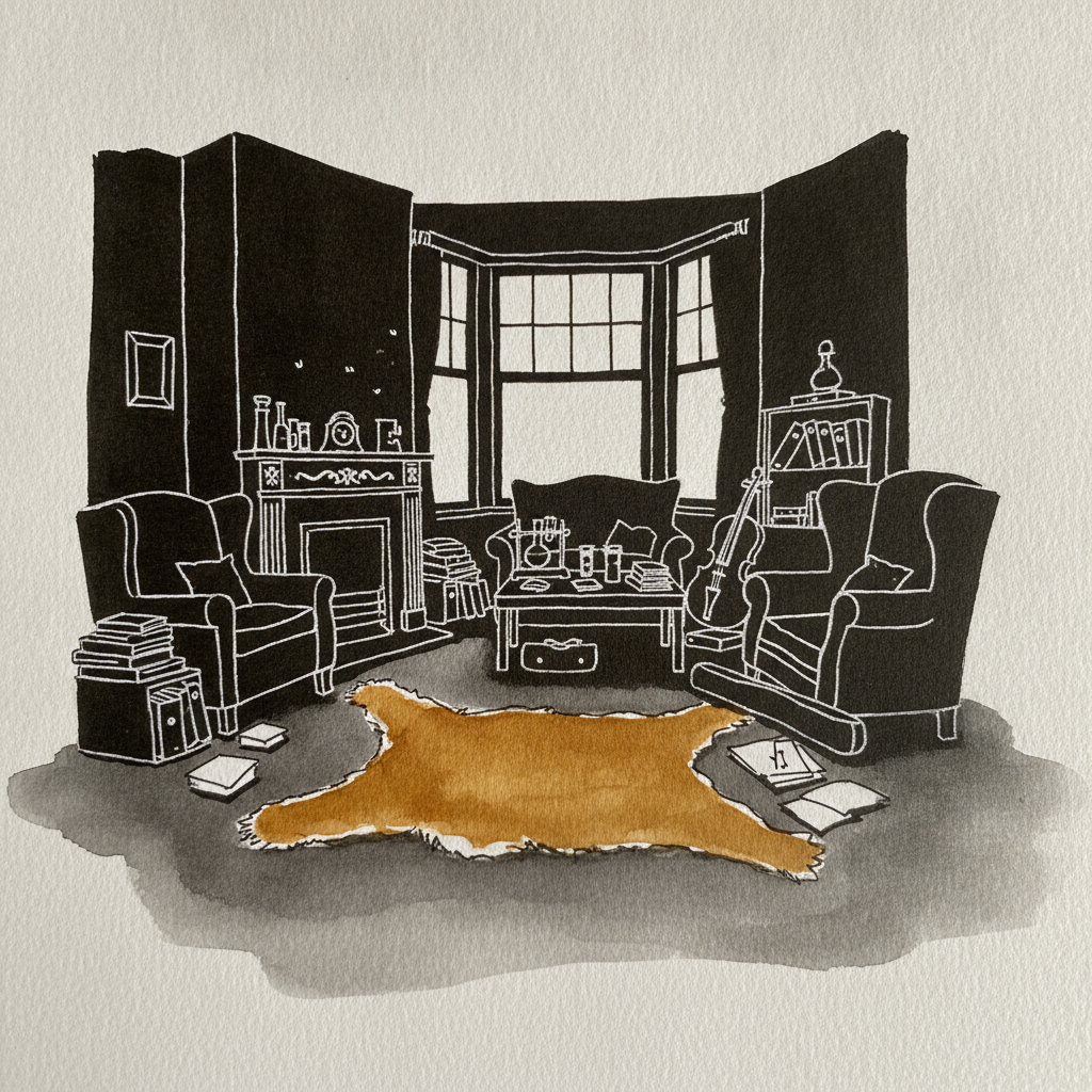 Sherlock Holmes 221B sitting room example 3