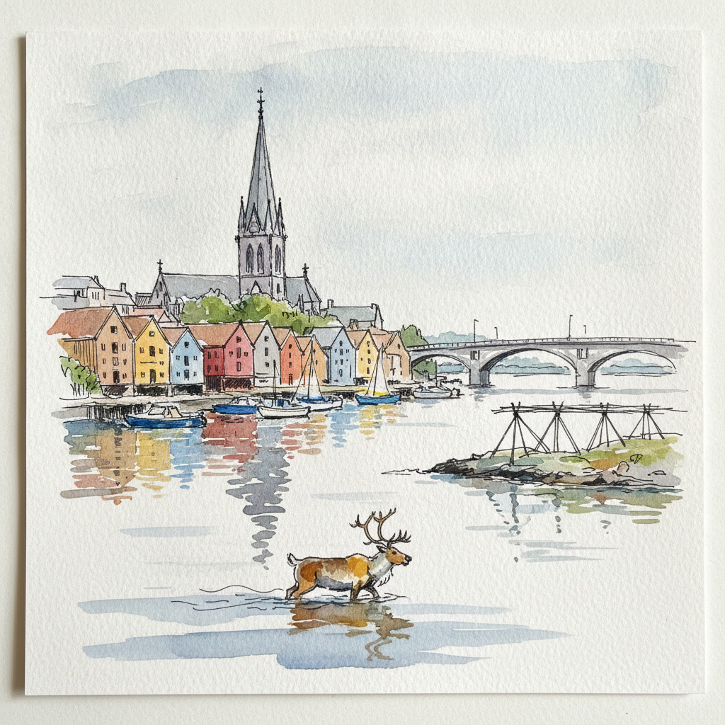 Trondheim Norway from Munkholmen Island Boat example 3
