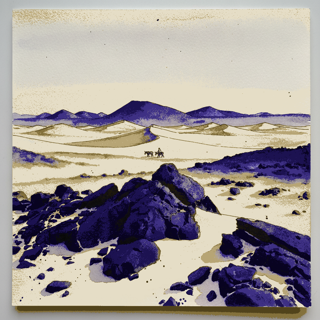 Bayuda volcanic dunes, Sudan example 3