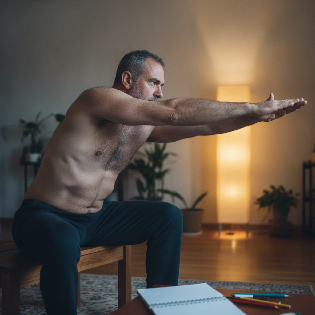 Reclining on side, propped on elbow AI-generated photoreal reference