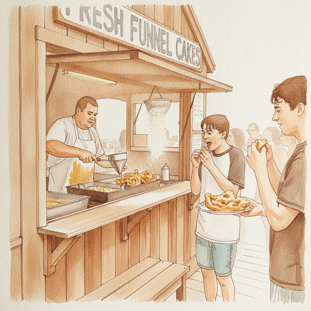 Funnel cake stand example 1