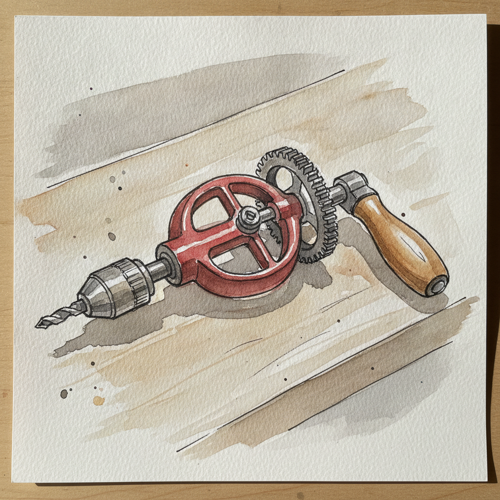 Eggbeater hand drill example 1