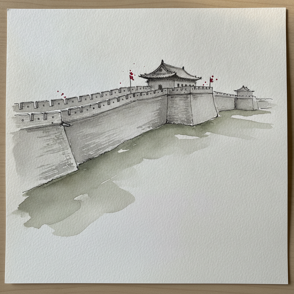 Xi'an City Wall, Xi'an, Shaanxi, China example 1