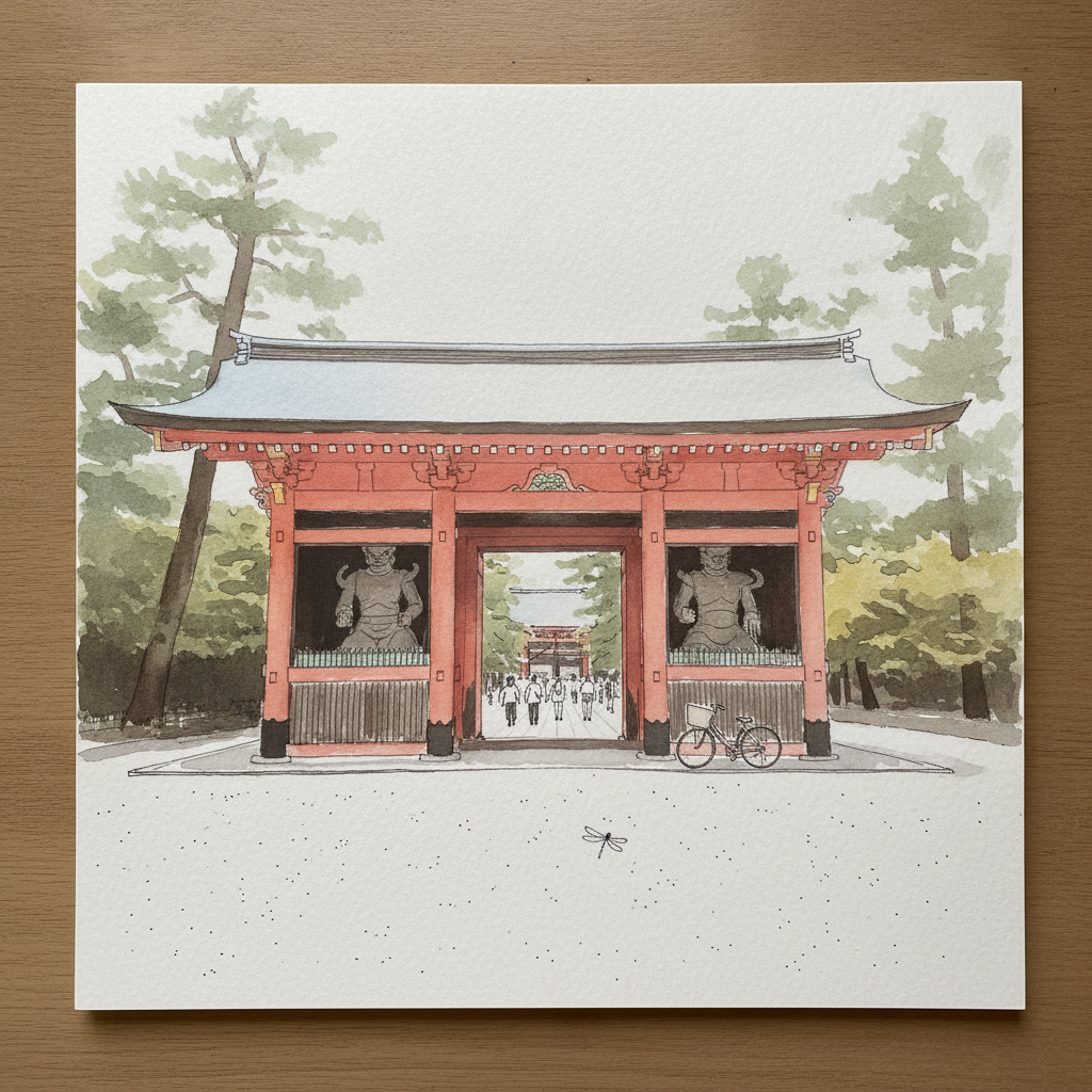 Niomon at Kennin-ji, summer cicada noon example 1