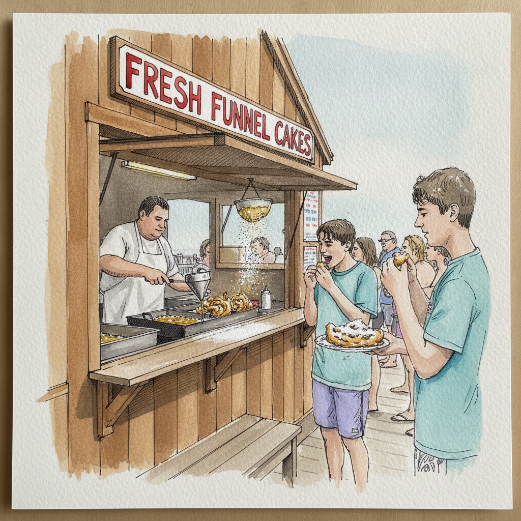 Funnel cake stand example 2
