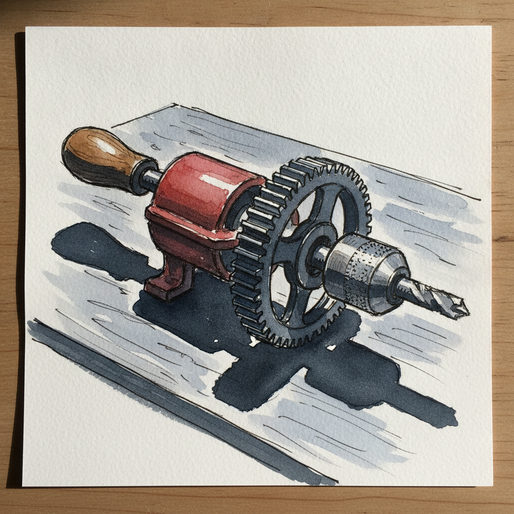 Eggbeater hand drill example 2