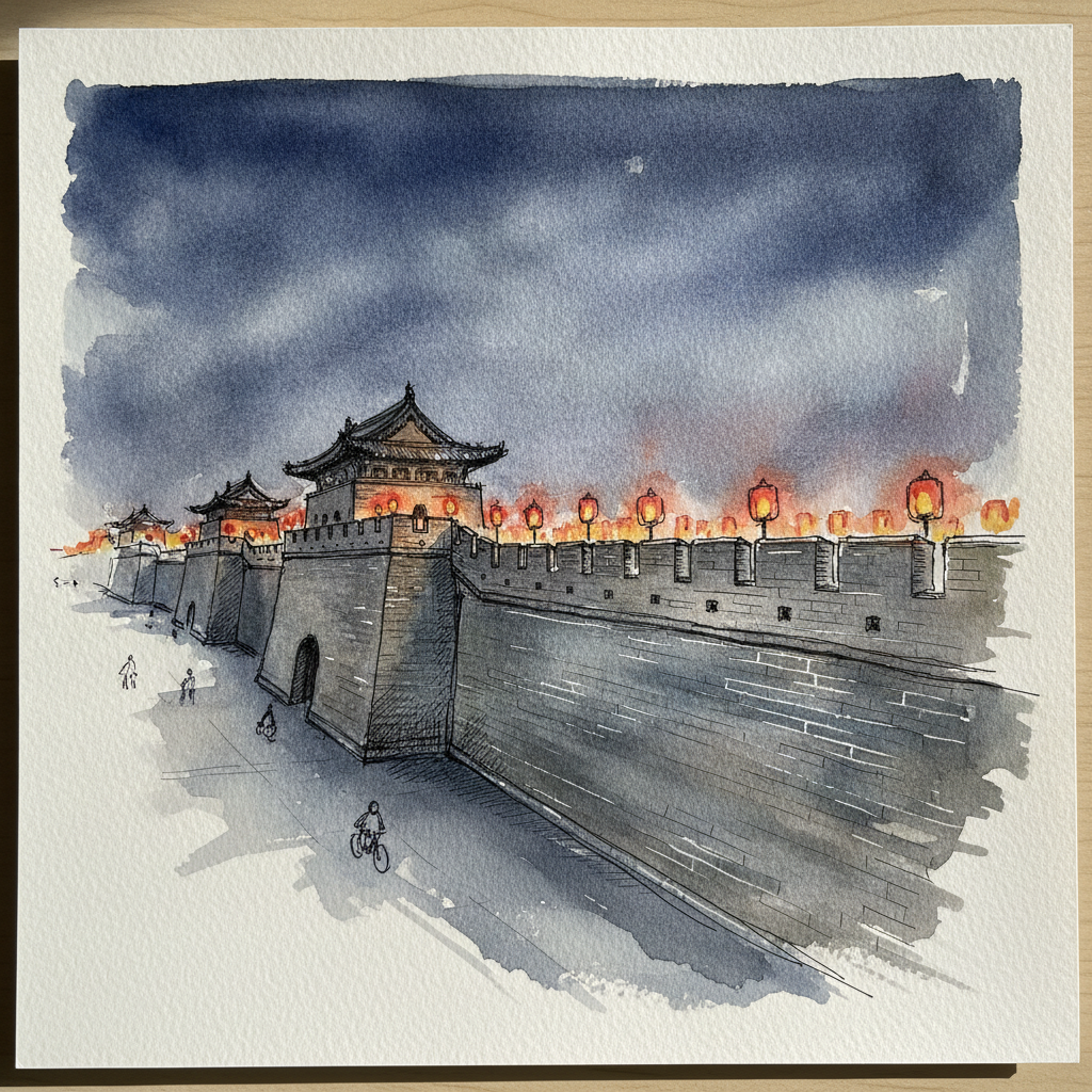 Xi'an City Wall, Xi'an, Shaanxi, China example 2
