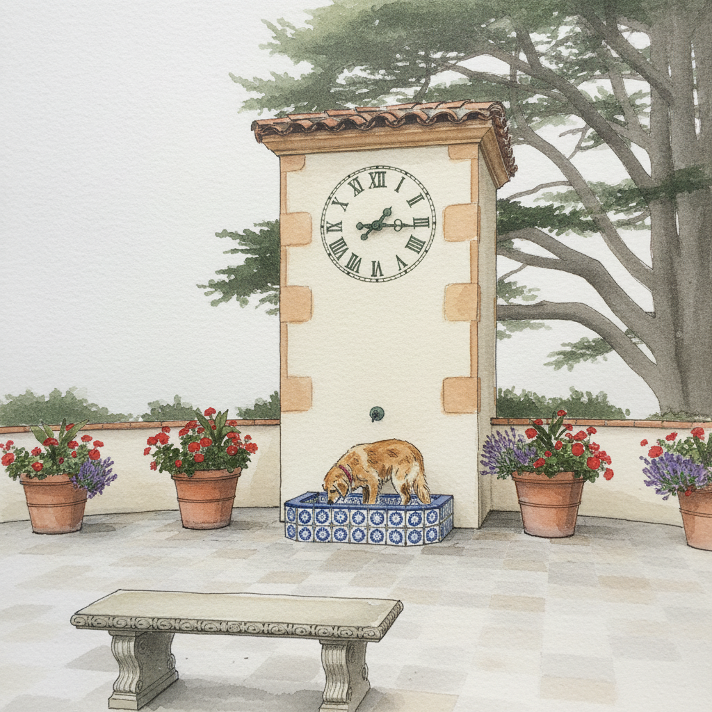 Carmel-by-the-Sea Library Clock, 10:55 a.m. example 2