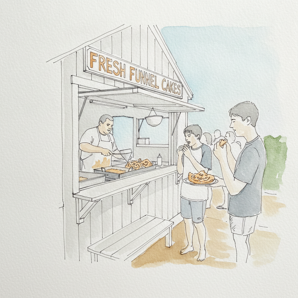 Funnel cake stand example 3