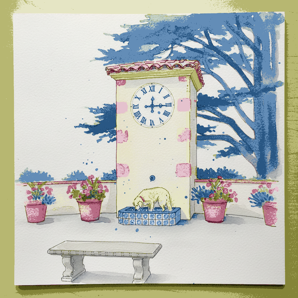 Carmel-by-the-Sea Library Clock, 10:55 a.m. example 3