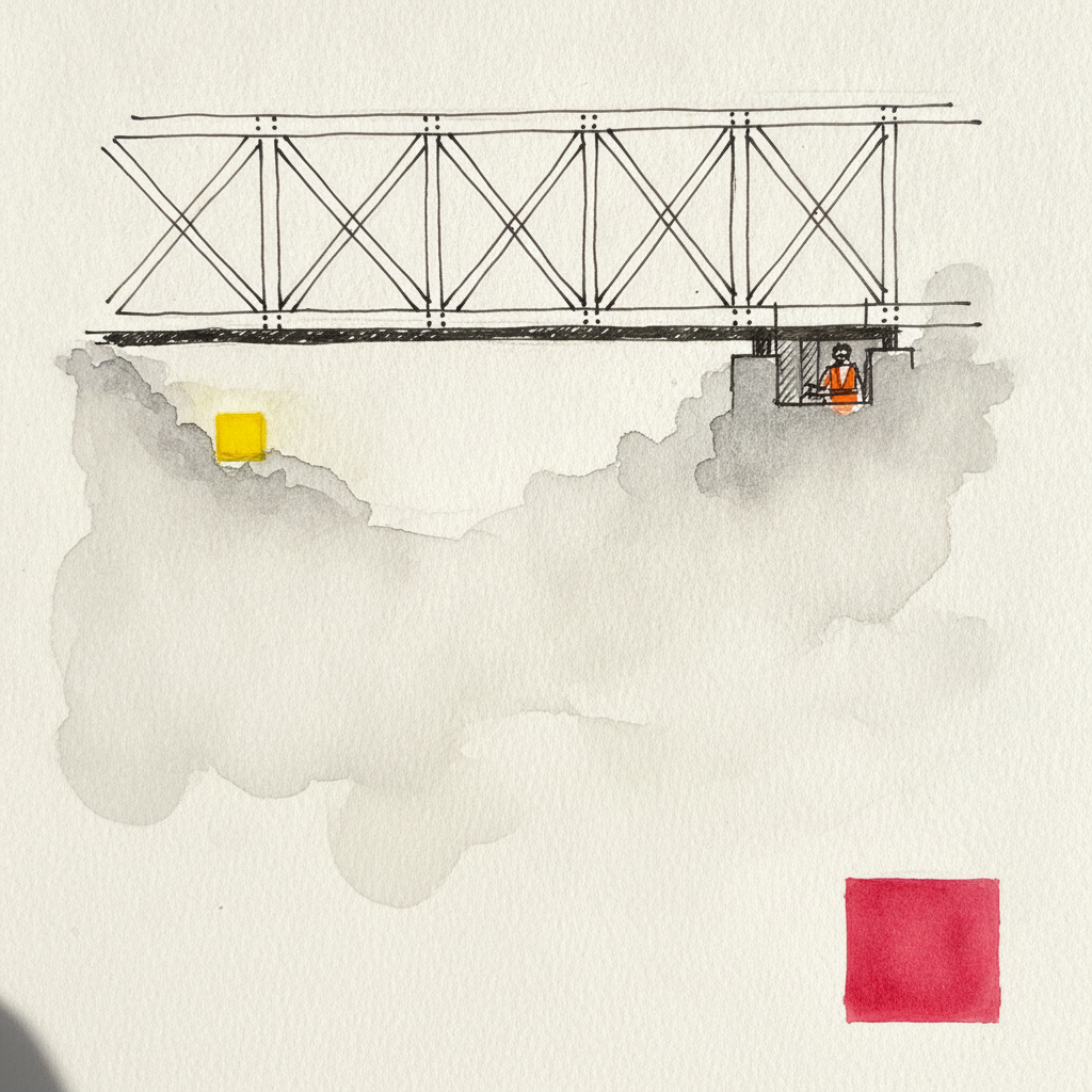 Hudson Through-Truss in Fog example 1