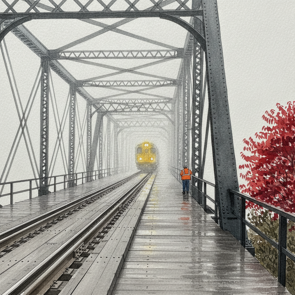 Hudson Through-Truss in Fog example 2