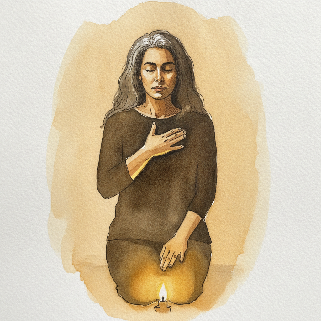 High Kneel, One Hand on Heart example 3