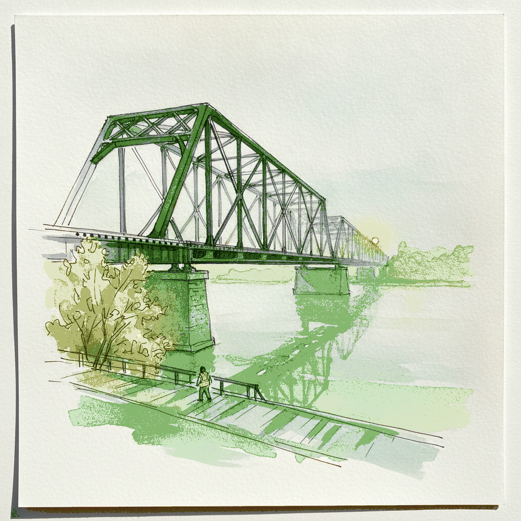 Hudson Through-Truss in Fog example 3