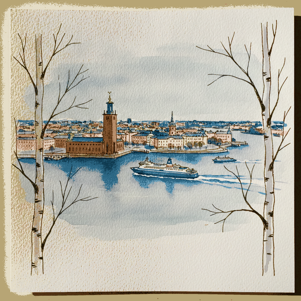 Stockholm from Sodermalm Heights example 3