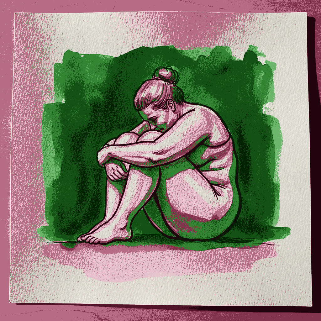 Mature plus-size woman, ball form example 3