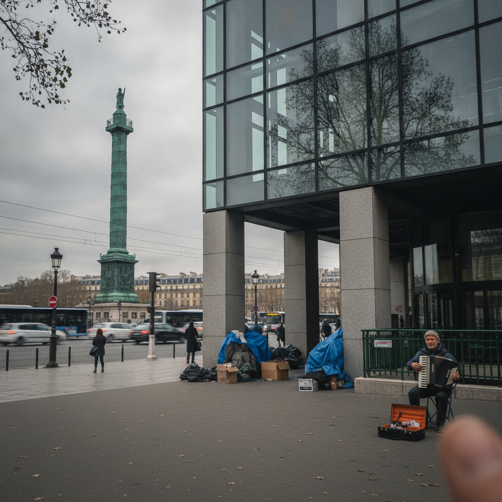 Opéra Bastille, Paris, France AI-generated photoreal reference
