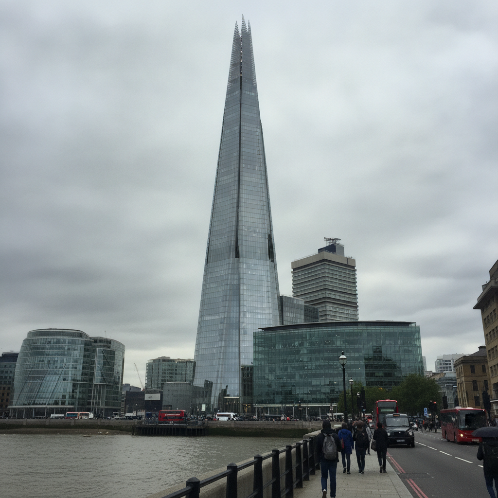 The Shard, Southwark, London, UK AI-generated photoreal reference
