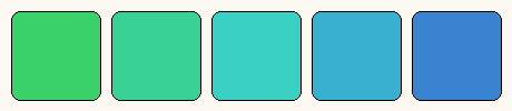 Analogous colors only palette