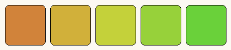 Analogous colors only palette
