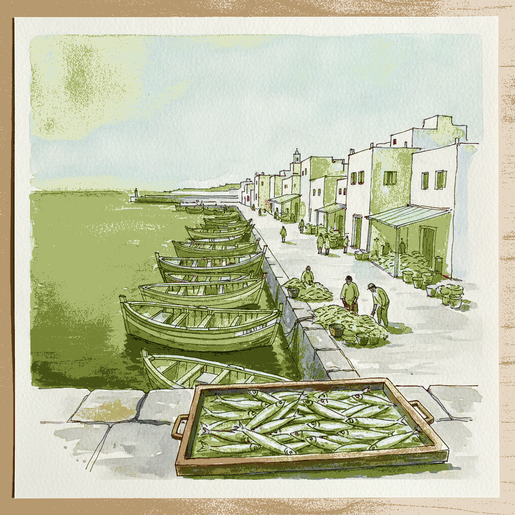Essaouira harbor, Morocco, at midday example 3