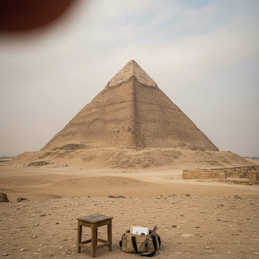 Meidum Pyramid, Meidum, Egypt AI-generated photoreal reference