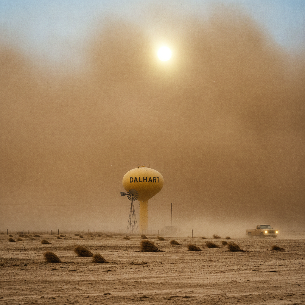 Dust Storm AI-generated photoreal reference
