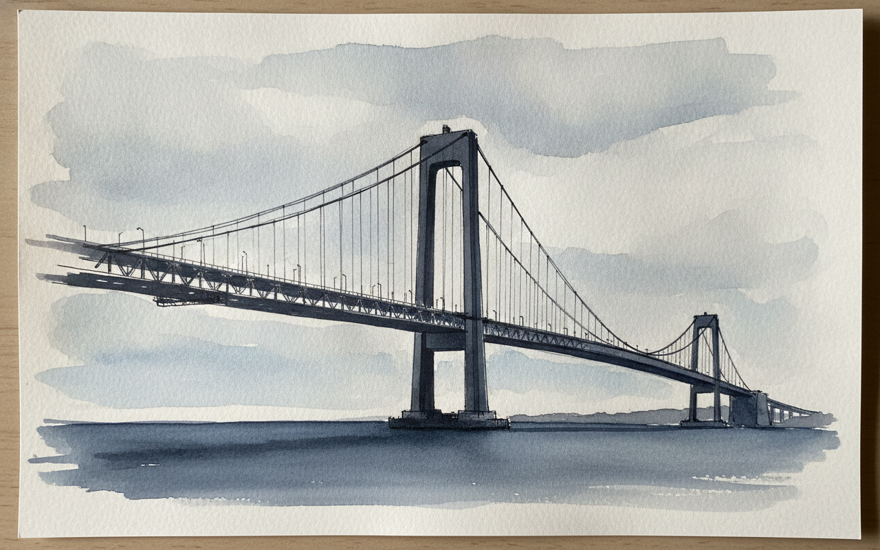 Verrazzano-Narrows Bridge, New York, New York, USA example 1
