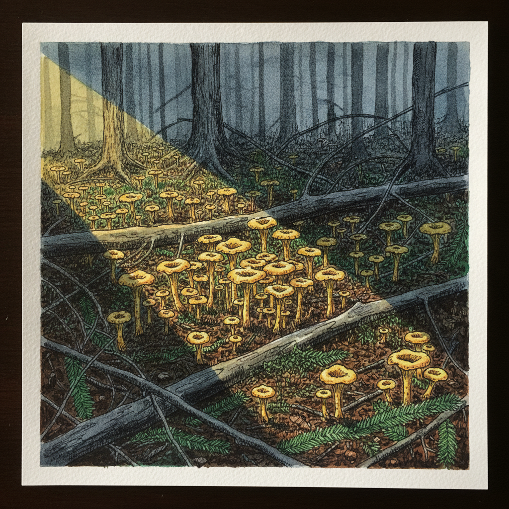 Yellowfoot chanterelle example 1