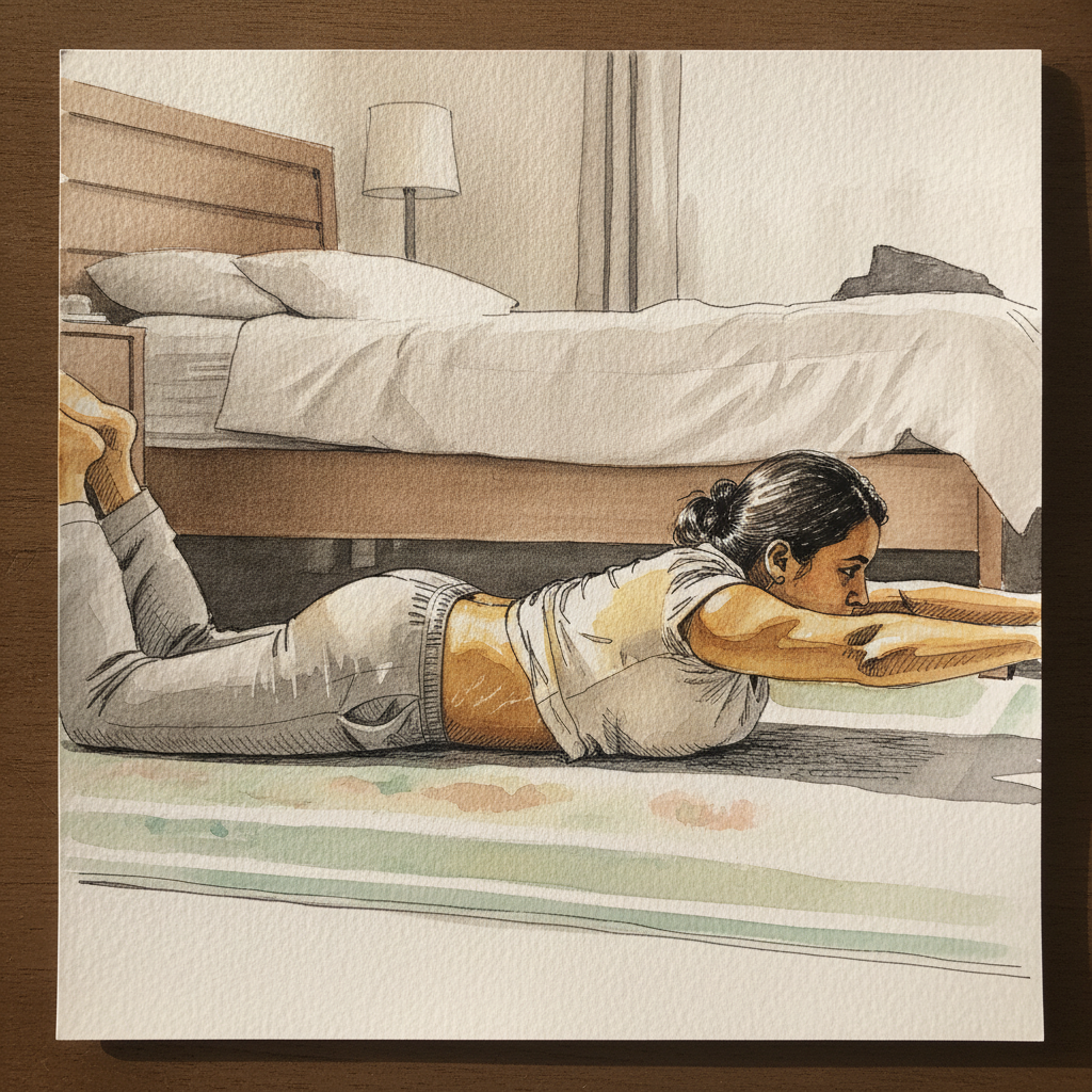Superman, Toddler's Mother, Bedroom Floor example 2