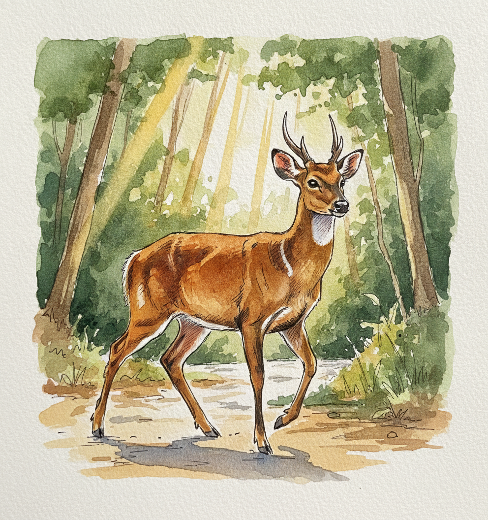 Indian muntjac example 2