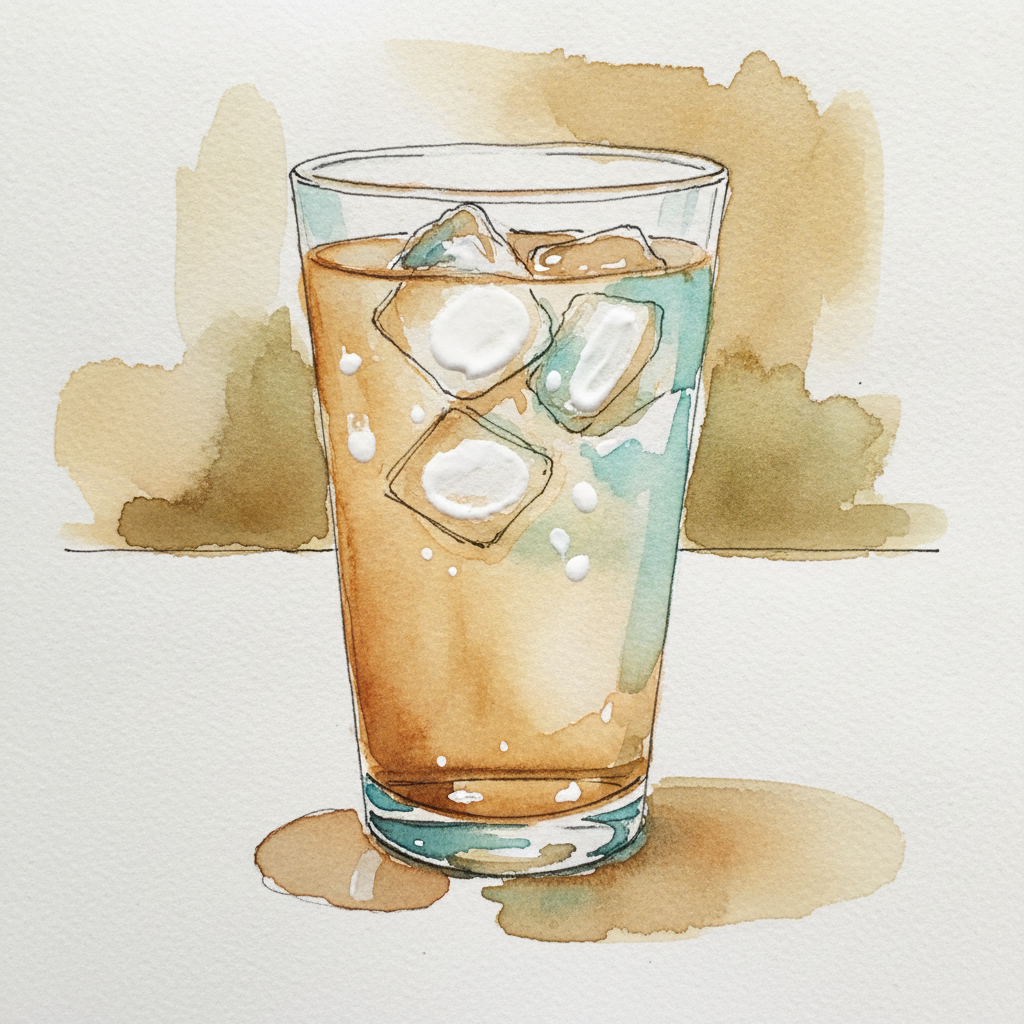 Iced Glass with Heavy Condensation example 2