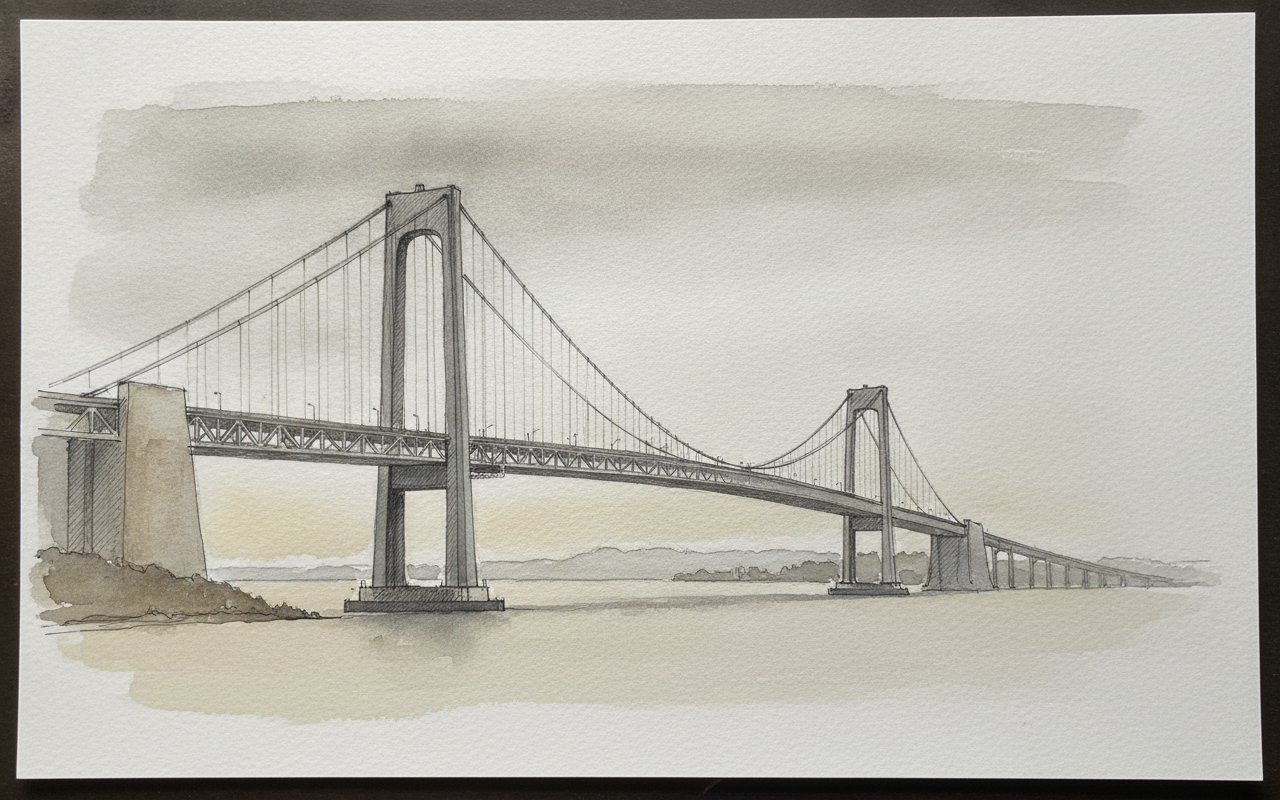 Verrazzano-Narrows Bridge, New York, New York, USA example 2