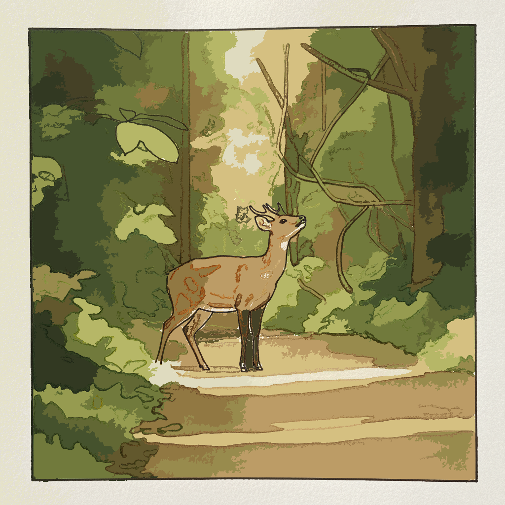 Indian muntjac example 3