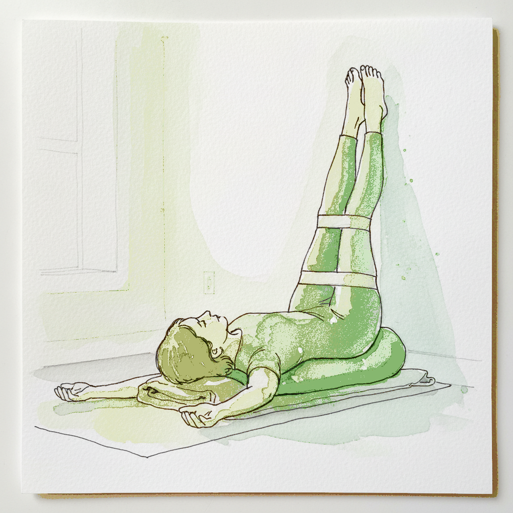 Restorative Legs-Up-the-Wall with Strap example 3
