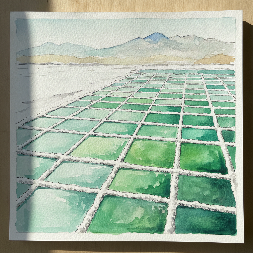 Salar de Atacama lithium evaporation ponds, Chile example 3
