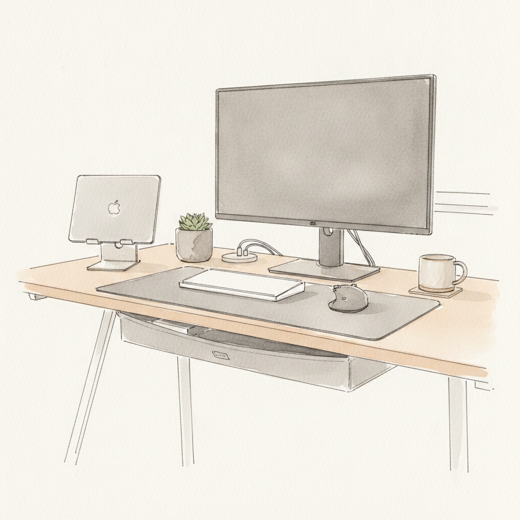 Modern 2024 home office setup example 1