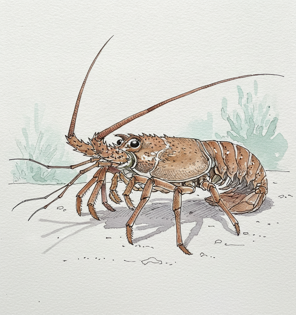 Caribbean spiny lobster example 1