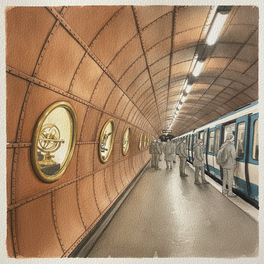 Arts et Métiers Station Line 11, Paris Métro, France example 1