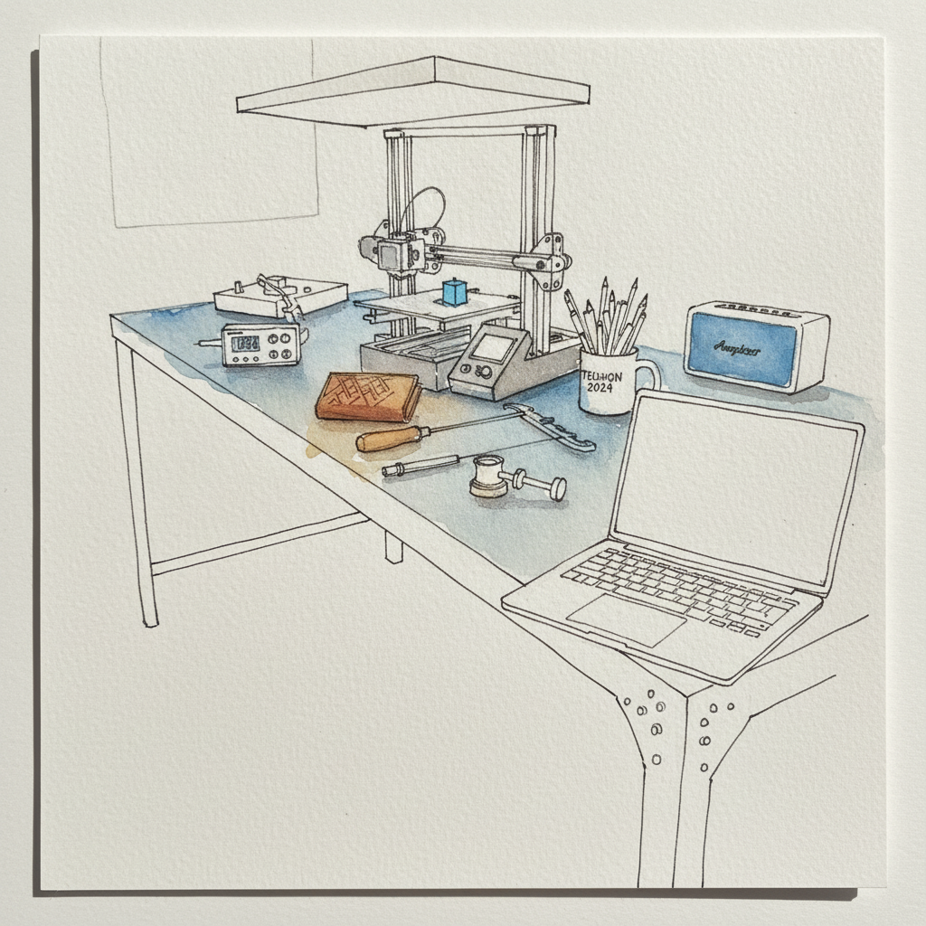 Modern maker garage bench example 1