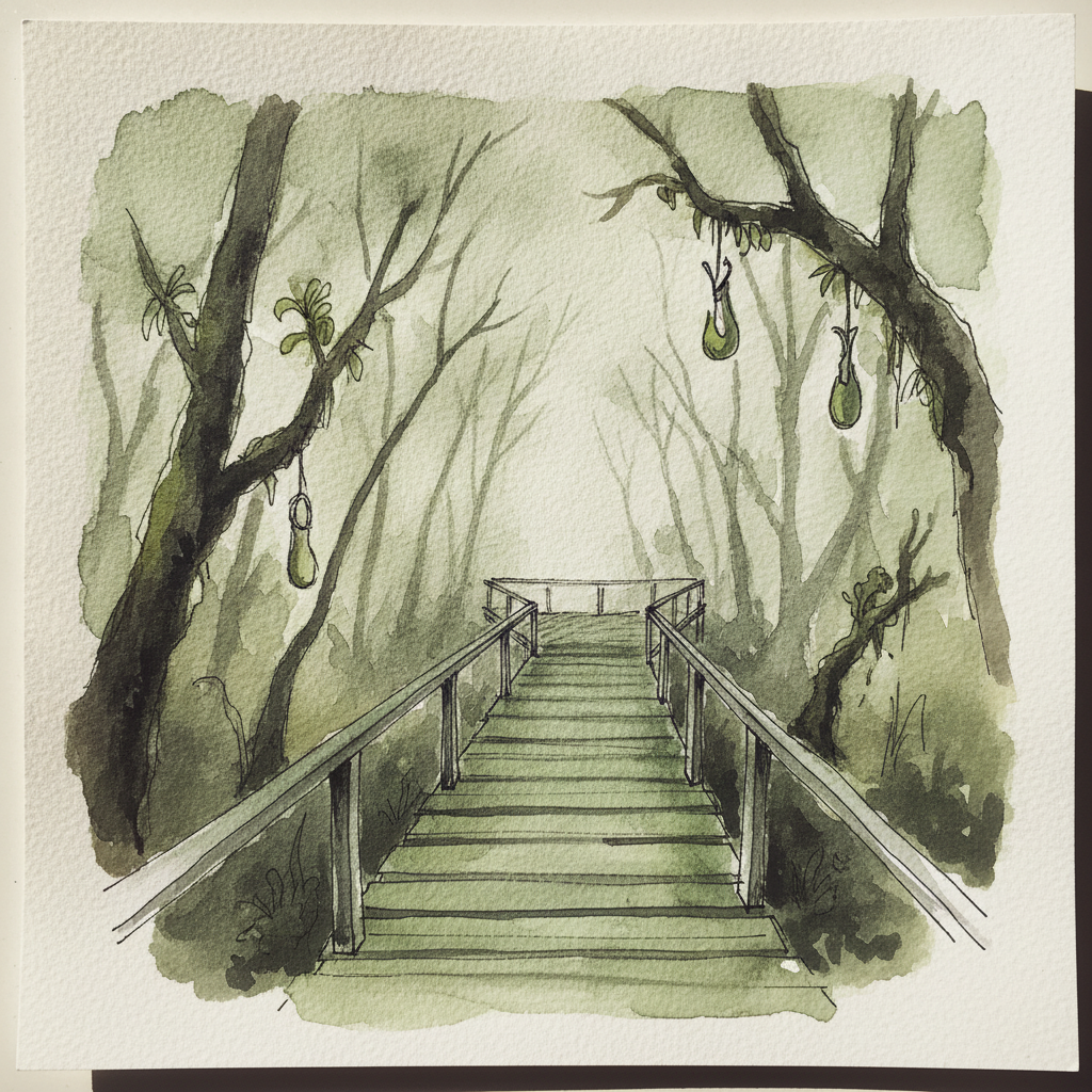 Cameron Highlands mossy forest, Malaysia — Gunung Brinchang boardwalk example 2