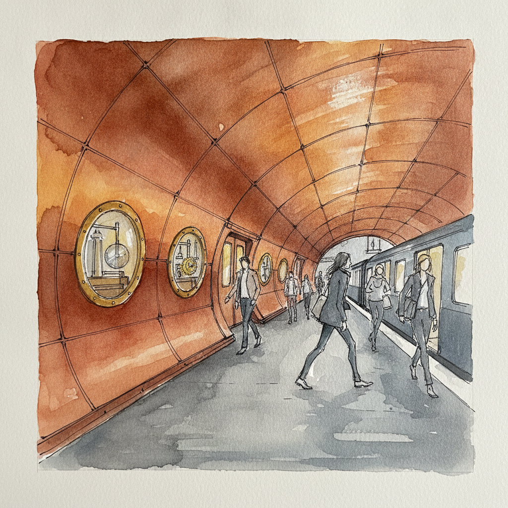 Arts et Métiers Station Line 11, Paris Métro, France example 2