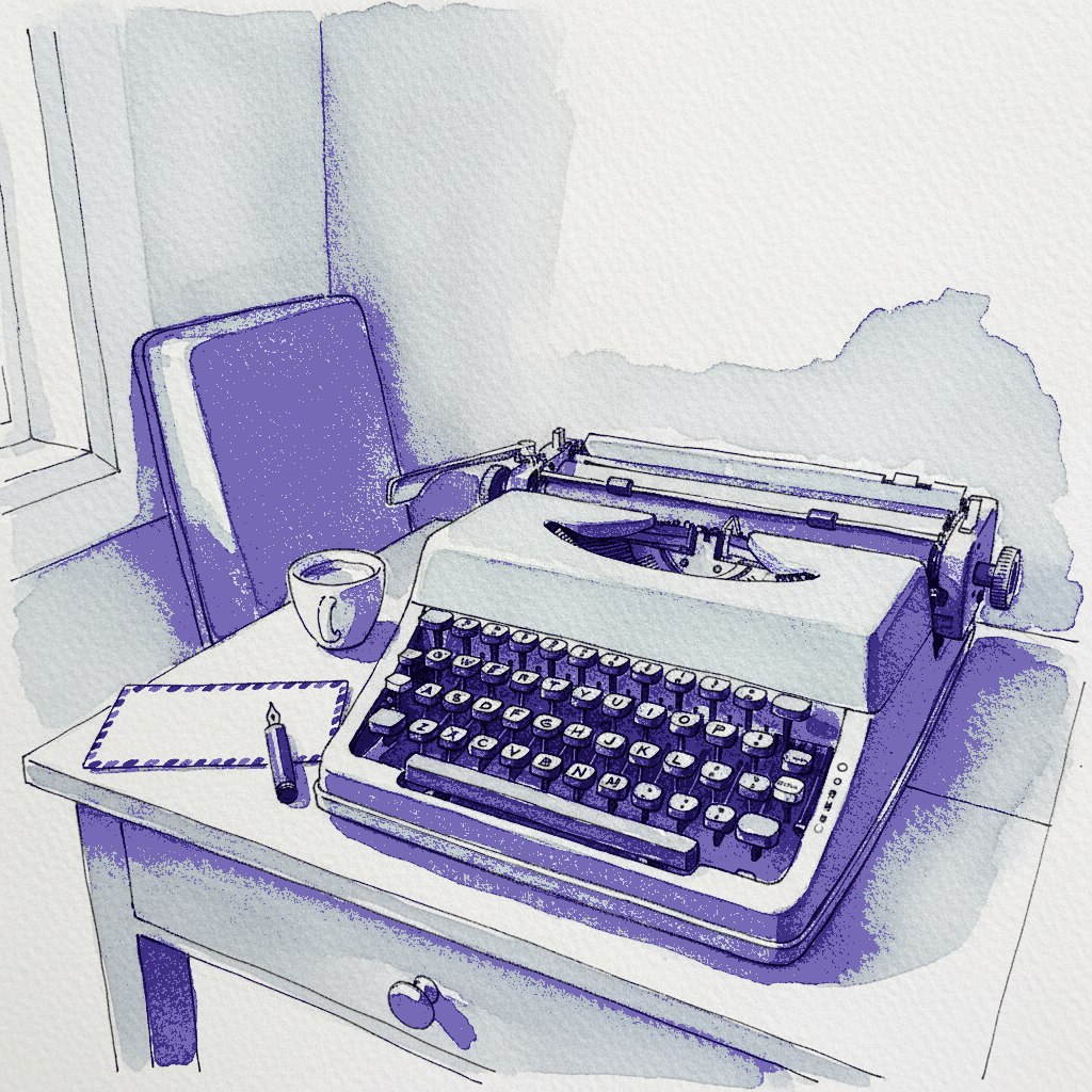 Olivetti Lettera 32 in robin's-egg blue example 3