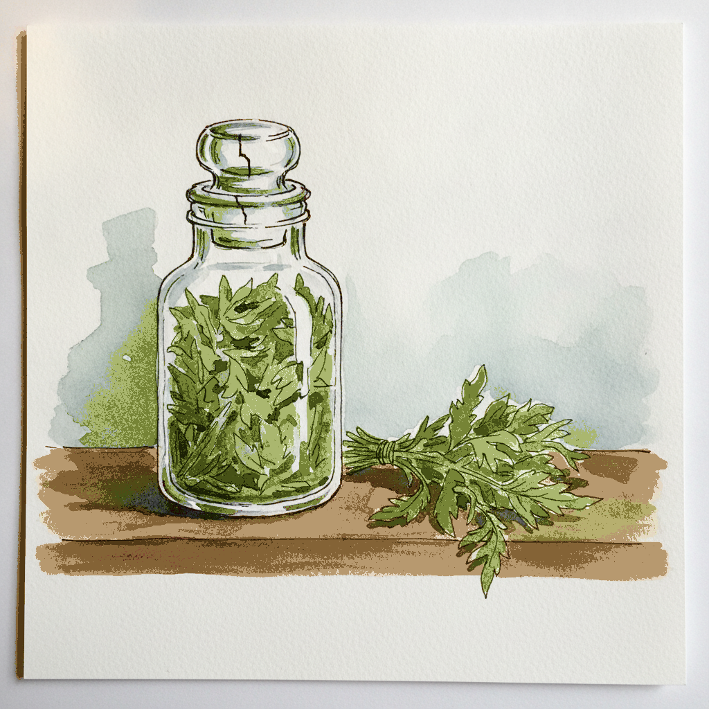Apothecary Jar of Mugwort example 3