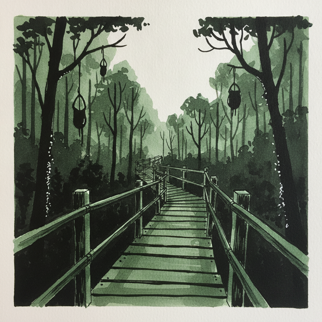 Cameron Highlands mossy forest, Malaysia — Gunung Brinchang boardwalk example 3