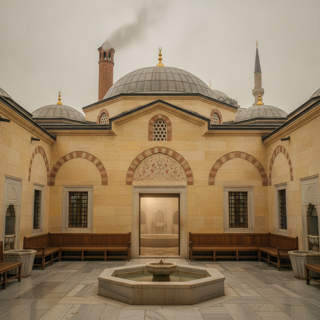 Süleymaniye Hamamı, Istanbul, Turkey AI-generated photoreal reference