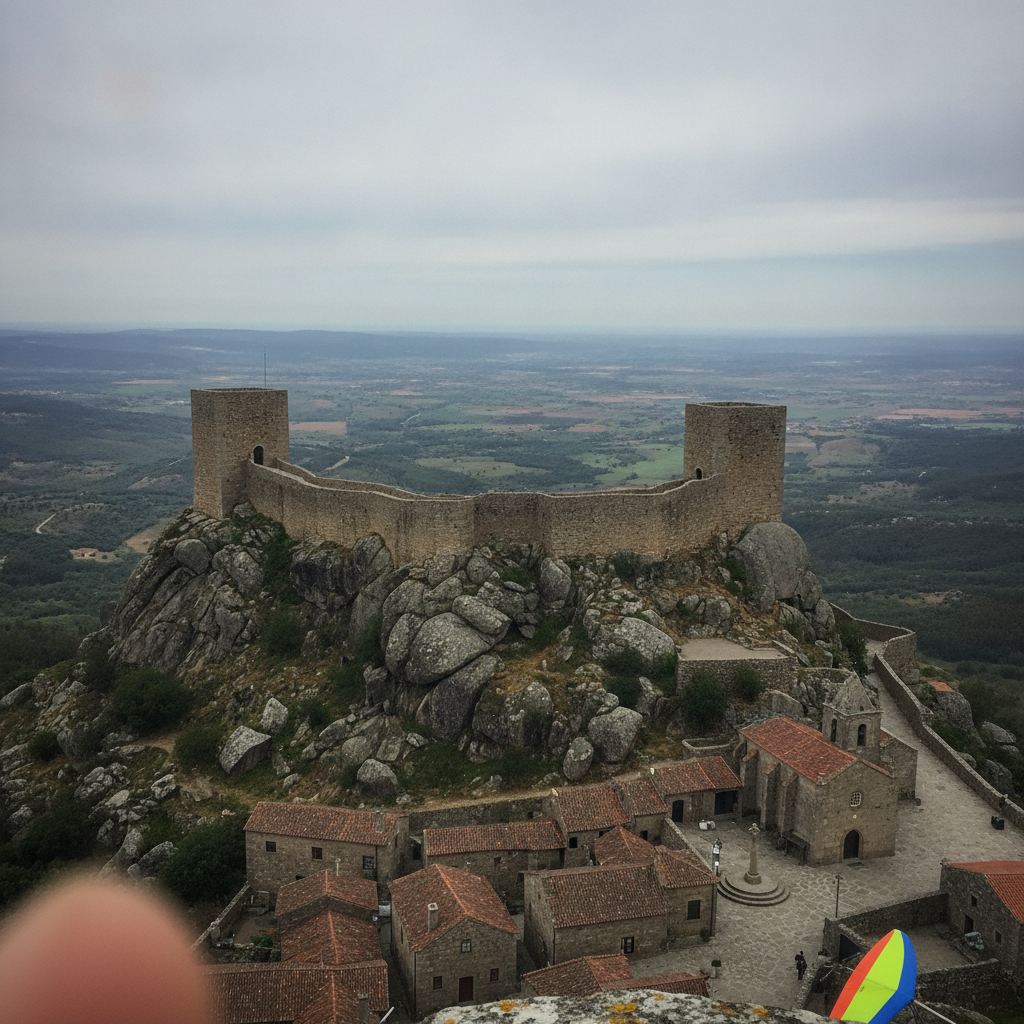 Castelo de Linhares da Beira, Linhares, Portugal AI-generated photoreal reference